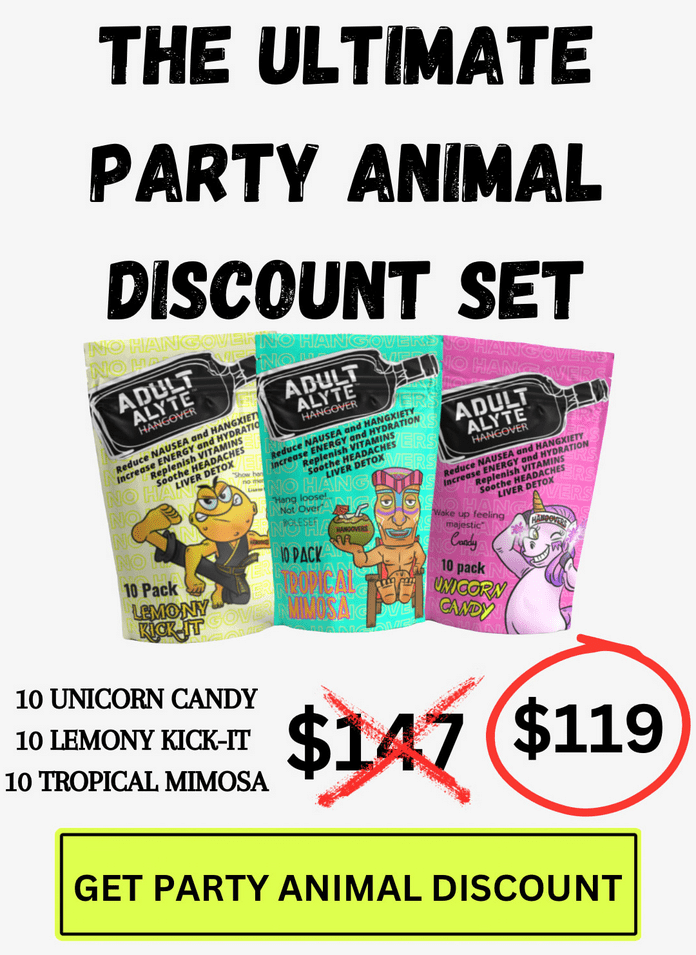 The Ultimate Party Animal Discount Set - ADULTALYTE NUTRITION LLC